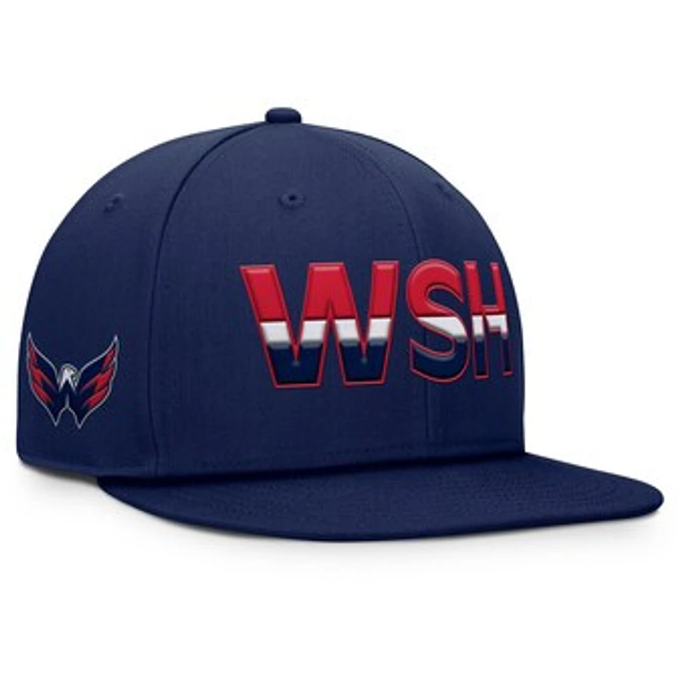 Men's Fanatics Navy Washington Capitals Authentic Pro Rink Snapback Hat