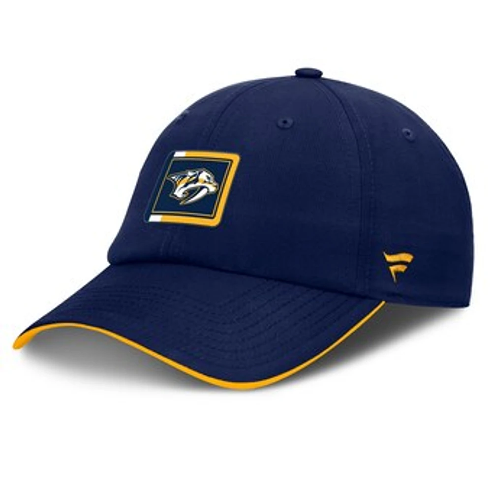 Men's Fanatics Gold/Navy Nashville Predators Authentic Pro Ripstop Adjustable Hat