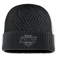 Men's Fanatics Black Los Angeles Kings Authentic Pro Road Cuffed Knit Hat