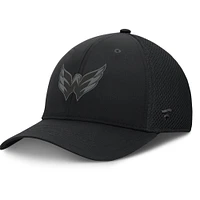 Men's Fanatics Black Washington Capitals Authentic Pro Road Logo Flex Hat