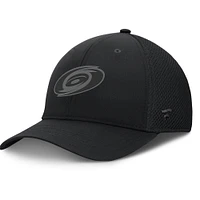 Men's Fanatics Black Carolina Hurricanes Authentic Pro Road Logo Flex Hat