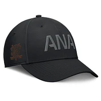 Men's Fanatics Black Anaheim Ducks Authentic Pro Road Team Code Side Patch Flex Hat