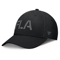 Men's Fanatics Black Florida Panthers Authentic Pro Road Team Code Side Patch Flex Hat