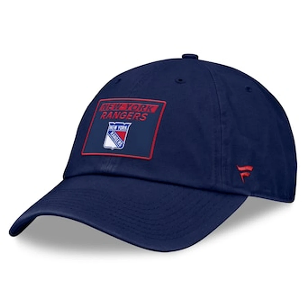 Women's Fanatics Navy New York Rangers Authentic Pro Rink Adjustable Hat