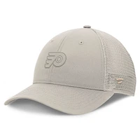 Women's Fanatics Tan Philadelphia Flyers Authentic Pro Road Trucker Adjustable Hat