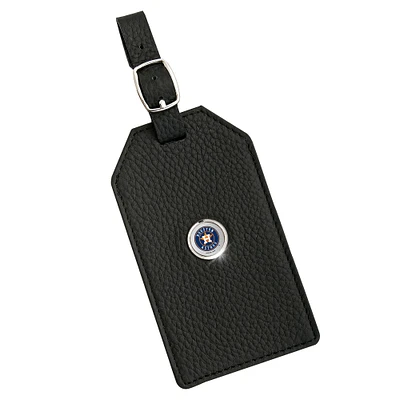 Houston Astros Leather Luggage Tag