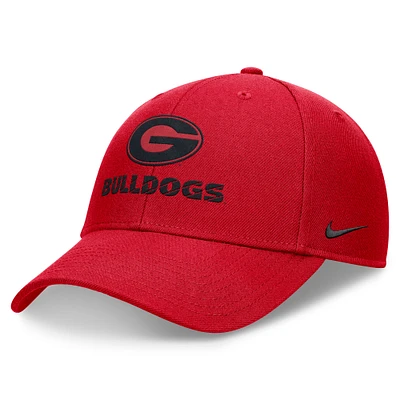 Men's Nike Red Georgia Bulldogs Primetime Rise Adjustable Hat