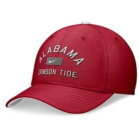 Men's Nike Crimson Alabama Tide Primetime Rise Swoosh Flex Hat