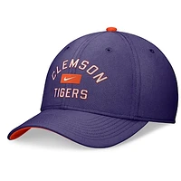 Men's Nike Purple Clemson Tigers Primetime Rise Swoosh Flex Hat