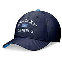 Men's Jordan Brand Navy North Carolina Tar Heels Primetime Rise Swoosh Flex Hat