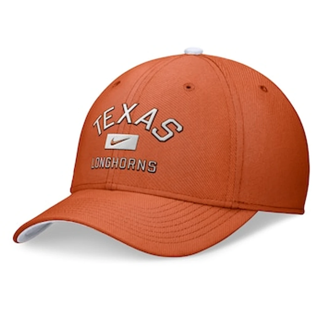 Men's Nike Texas Orange Longhorns Primetime Rise Swoosh Flex Hat