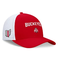 Men's Nike Scarlet/White Ohio State Buckeyes Primetime Rise City Trucker Adjustable Hat