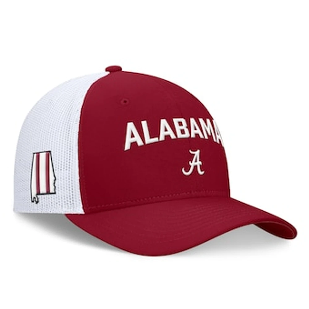 Men's Nike Crimson/White Alabama Crimson Tide Primetime Rise City Trucker Adjustable Hat