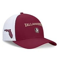 Men's Nike Garnet/White Florida State Seminoles Primetime Rise City Trucker Adjustable Hat