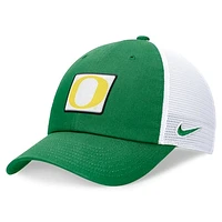 Men's Nike Green/White Oregon Ducks Primetime Club Trucker Adjustable Hat