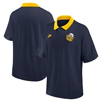 Men's Nike Navy Michigan Wolverines Legacy Jersey Club Polo