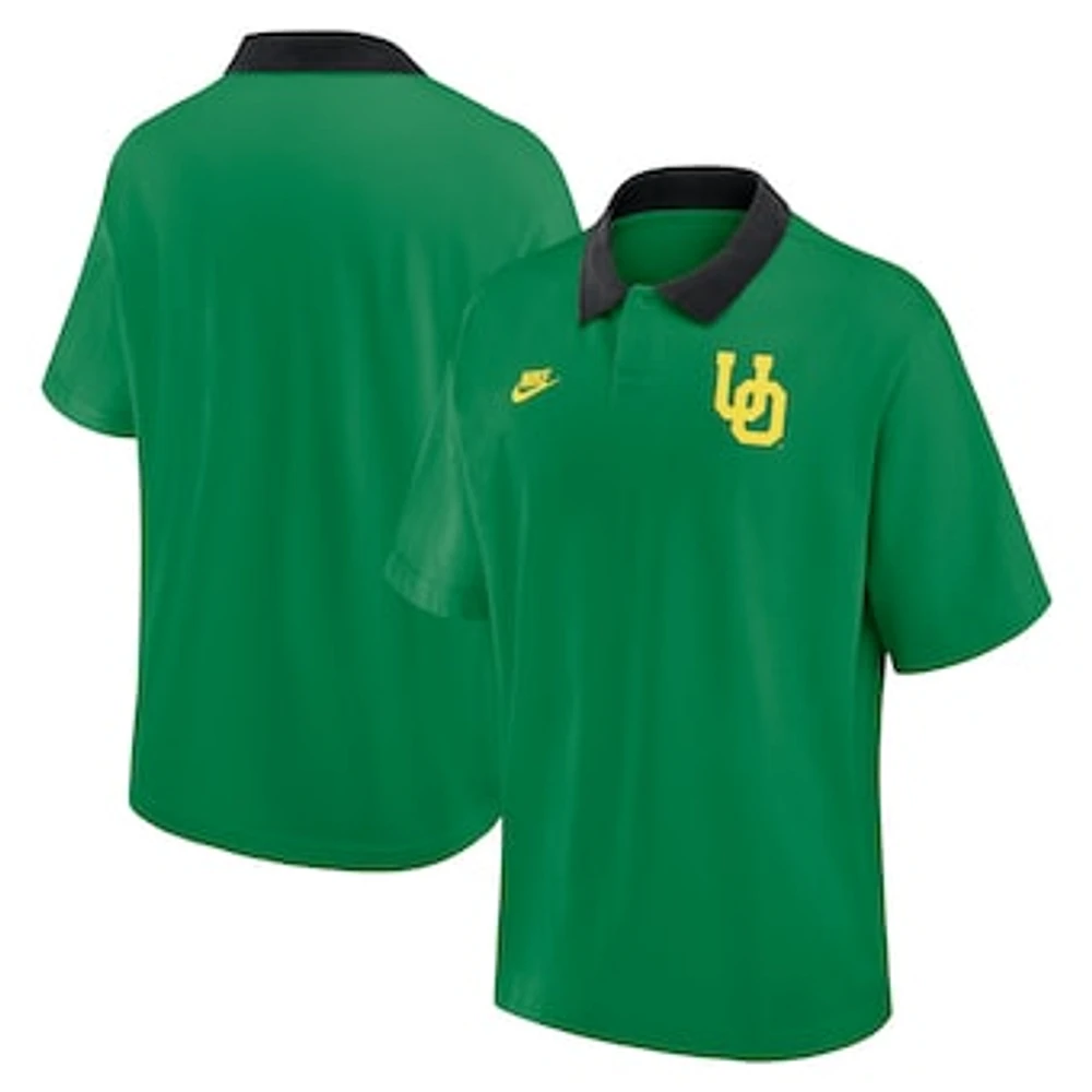 Men's Nike Green Oregon Ducks Legacy Jersey Club Polo