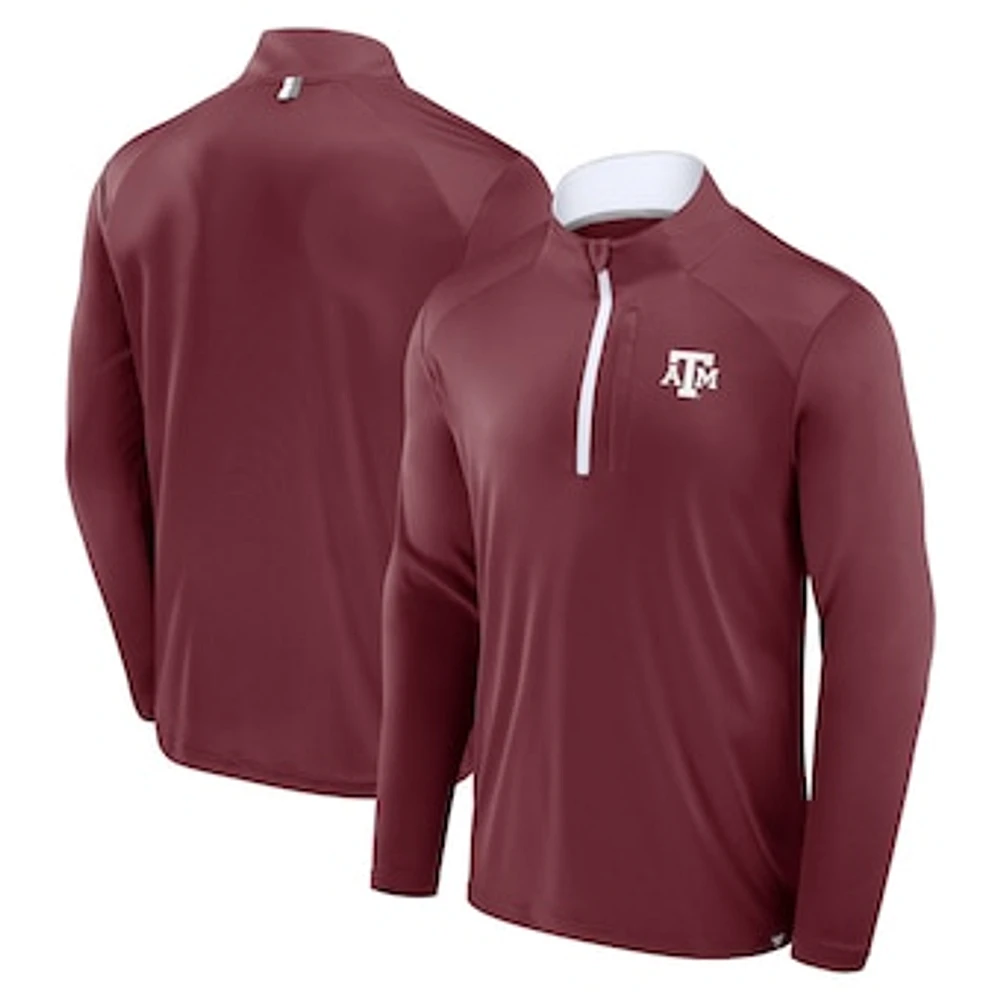 Men's Fanatics Maroon Texas A&M Aggies Fundamental Defender Quarter-Zip Jacket