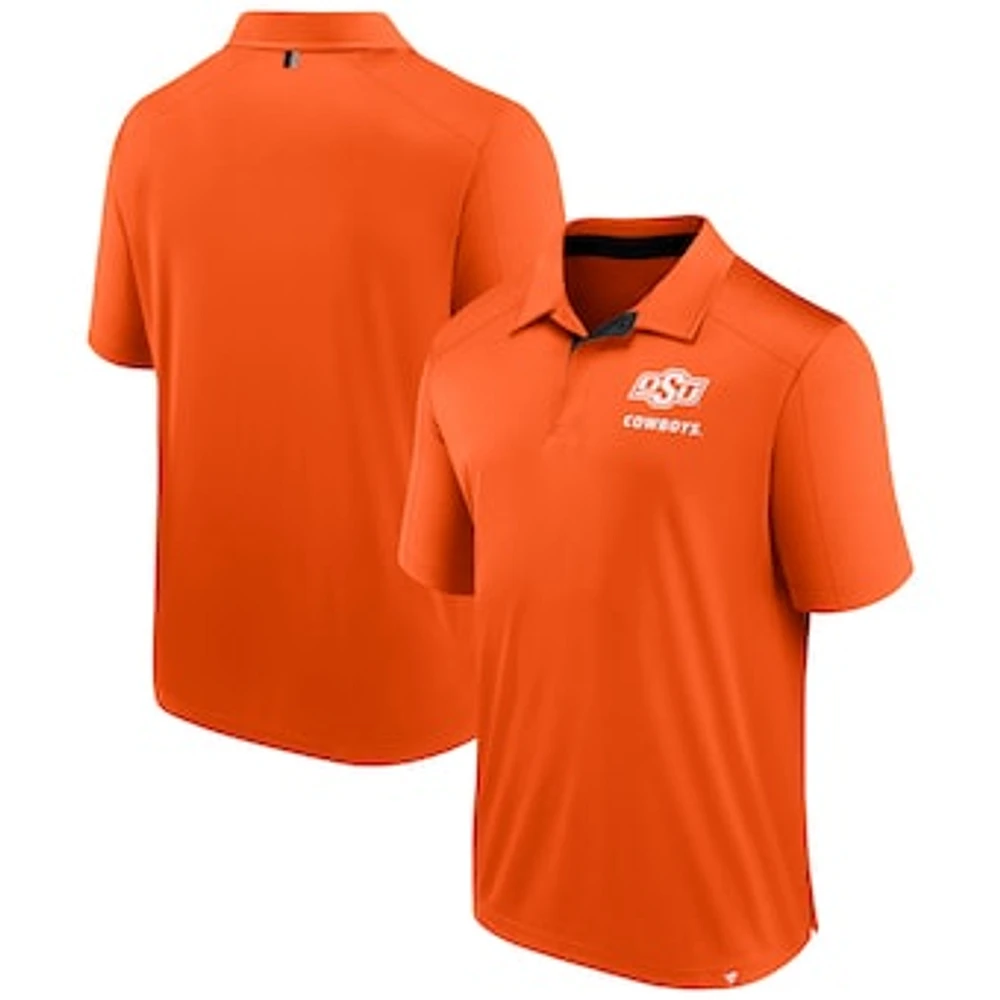 Men's Fanatics Orange Oklahoma State Cowboys Fundamental Defender Polo