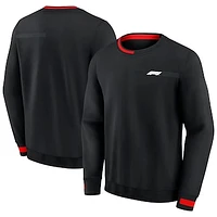 Men's Formula 1 Black Iconic Fleece Pullover Sweatshirt