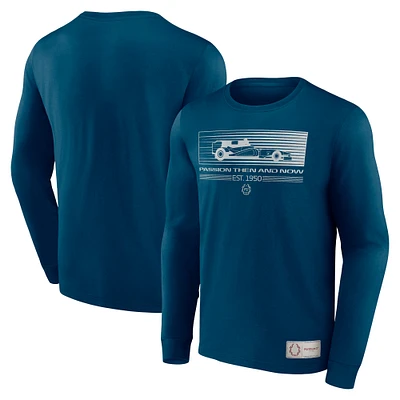 Men's Formula 1 Blue Heritage Passion Long Sleeve T-Shirt