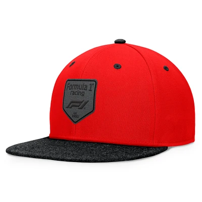 Men's  Red Formula 1 Slider Snapback Hat