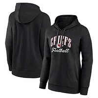 Women's Fanatics Black Kansas City Chiefs Victory Script Pullover Hoodie