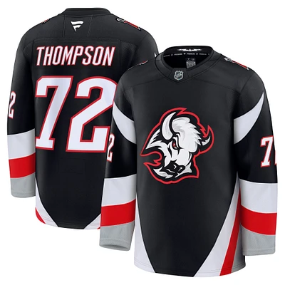 Men's Fanatics Tage Thompson Black Buffalo Sabres Alternate Premium Jersey