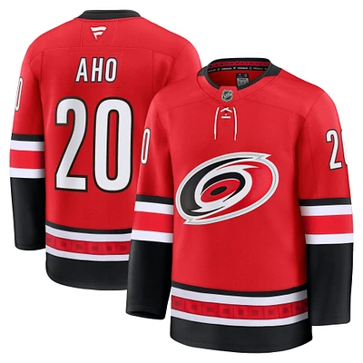 Men's Fanatics Sebastian Aho Red Carolina Hurricanes Alternate Premium Jersey