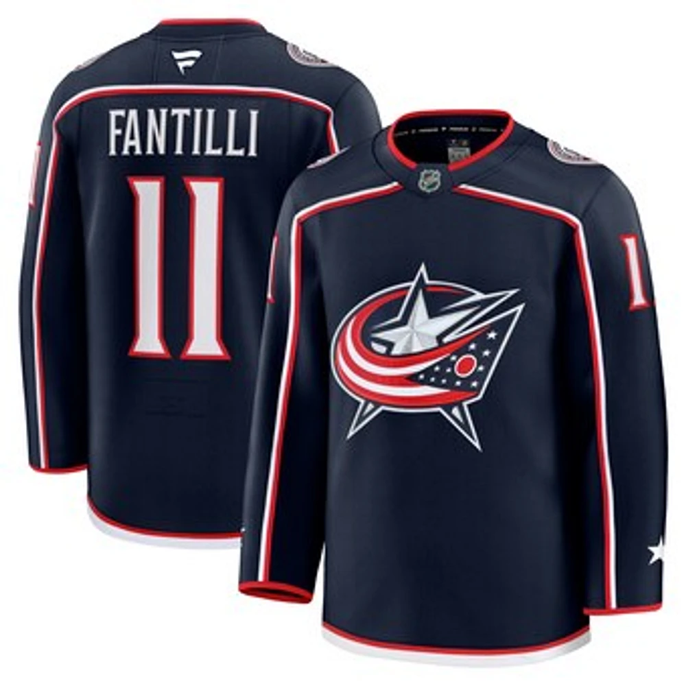 Men's Fanatics Adam Fantilli Navy Columbus Blue Jackets Home Premium Jersey