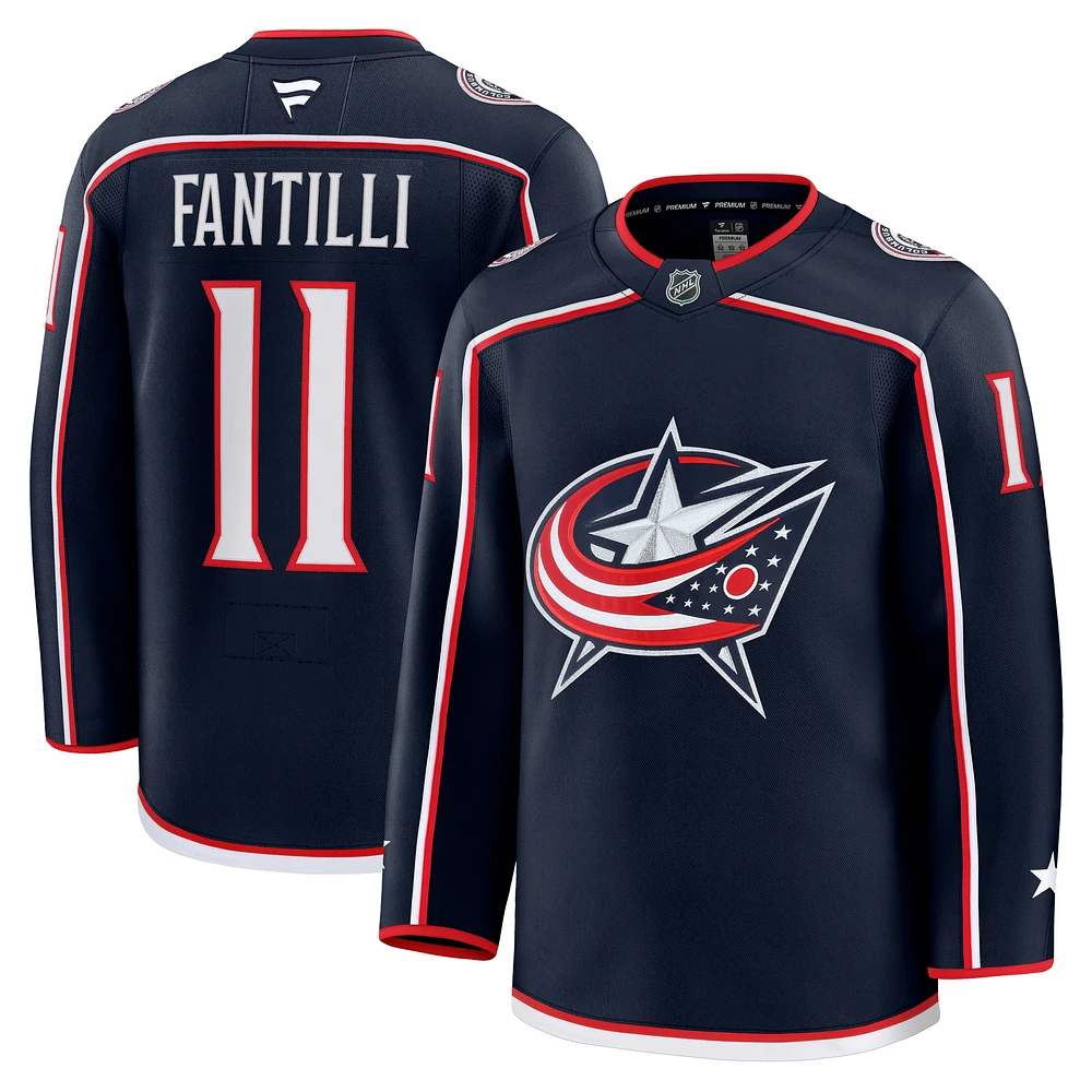 Men's Fanatics Adam Fantilli Navy Columbus Blue Jackets Home Premium Jersey