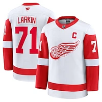 Men's Fanatics Dylan Larkin White Detroit Red Wings Away Premium Jersey