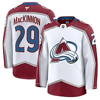 Men's Fanatics Nathan MacKinnon White Colorado Avalanche Away Premium Jersey