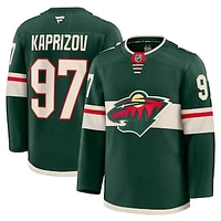 Men's Fanatics Kirill Kaprizov Green Minnesota Wild Home Premium Jersey