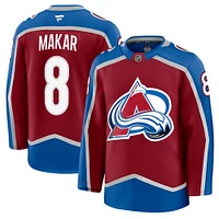 Men's Fanatics Cale Makar Burgundy Colorado Avalanche Home Premium Jersey