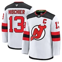 Men's Fanatics Nico Hischier White New Jersey Devils Away Premium