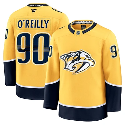 Men's Fanatics Ryan O'Reilly Yellow Nashville Predators Home Premium Jersey