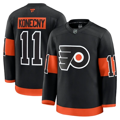 Men's Fanatics Travis Konecny Black Philadelphia Flyers Alternate Premium Jersey