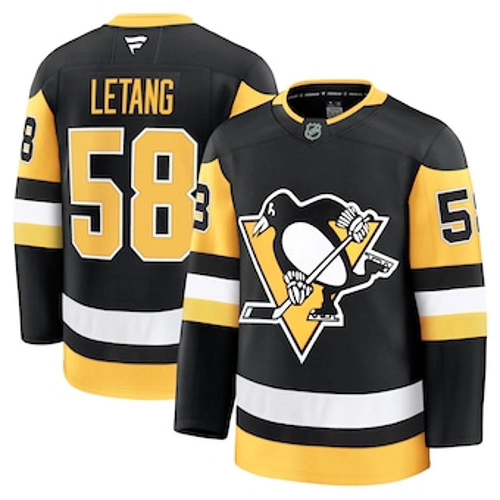 Men's Fanatics Kris Letang Black Pittsburgh Penguins Home Premium Jersey