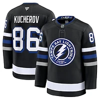 Men's Fanatics Nikita Kucherov Black Tampa Bay Lightning Alternate Premium Jersey