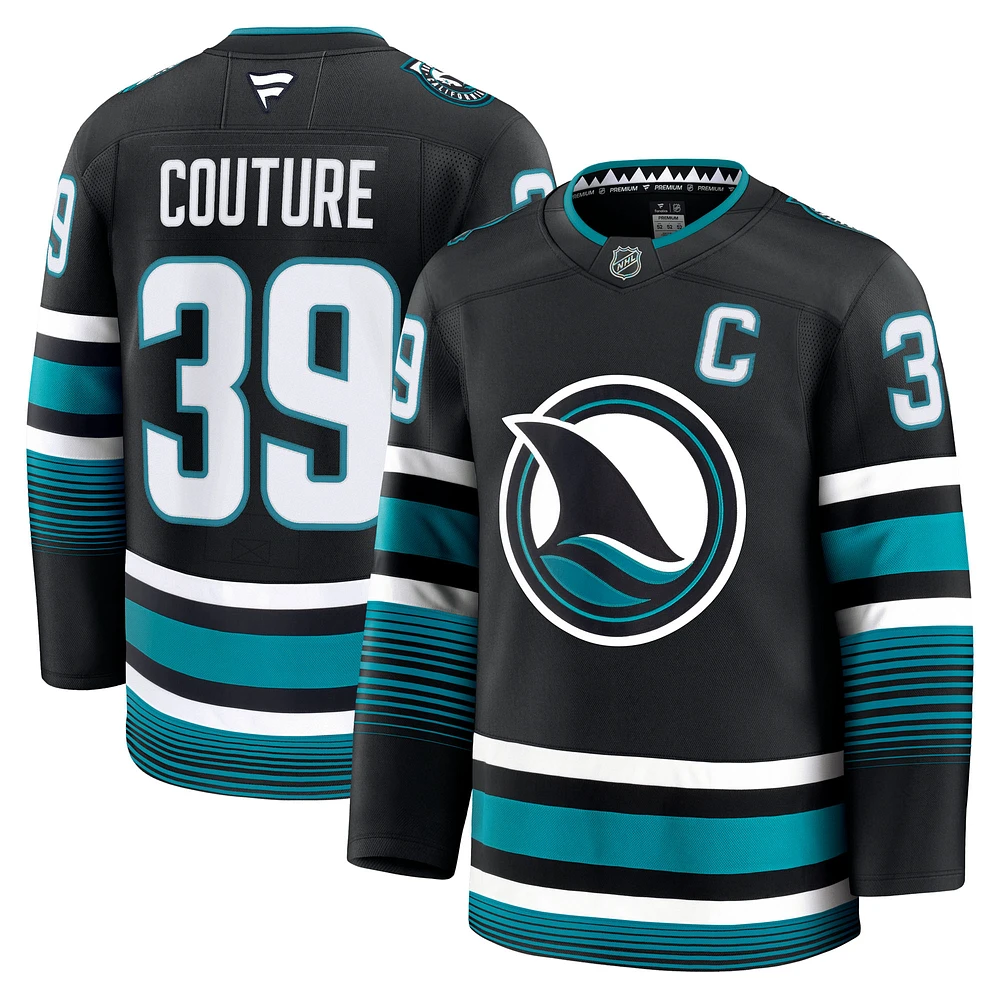 Men's Fanatics Logan Couture Black San Jose Sharks Alternate Premium Jersey