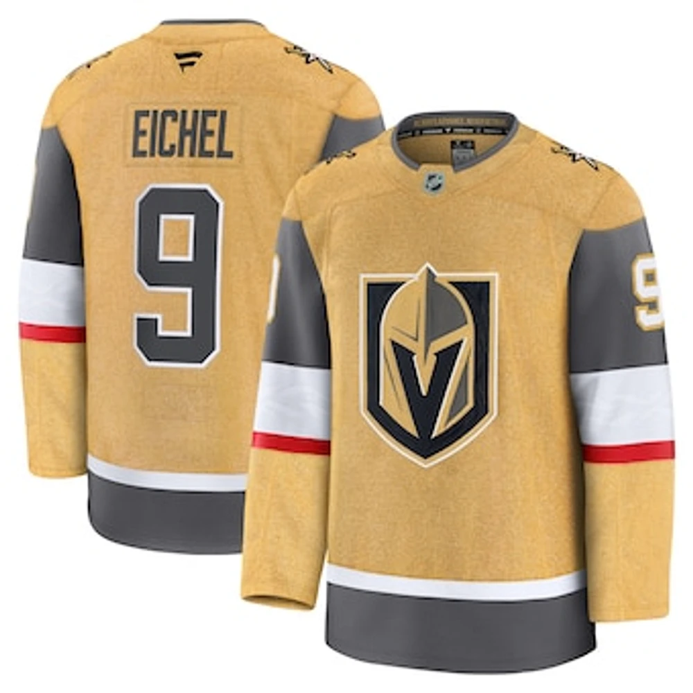 Men's Fanatics Jack Eichel Gold Vegas Golden Knights Home Premium Jersey