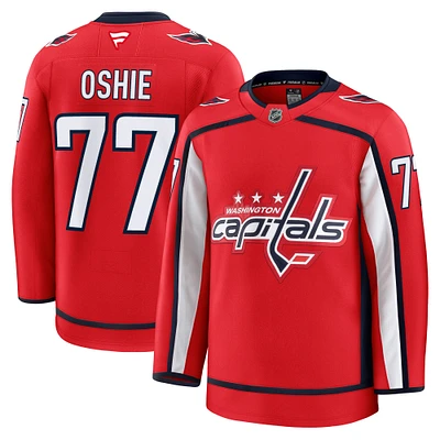 Men's Fanatics TJ Oshie Red Washington Capitals Home Premium Jersey