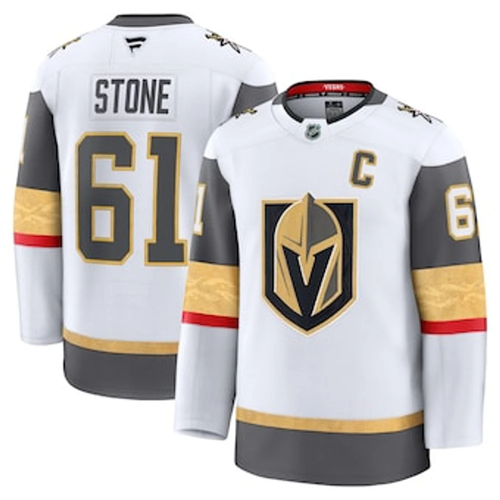 Men's Fanatics Mark Stone White Vegas Golden Knights Away Premium Jersey