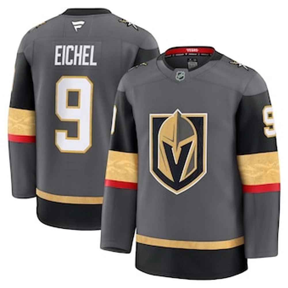 Men's Fanatics Jack Eichel Gray Vegas Golden Knights Alternate Premium Jersey