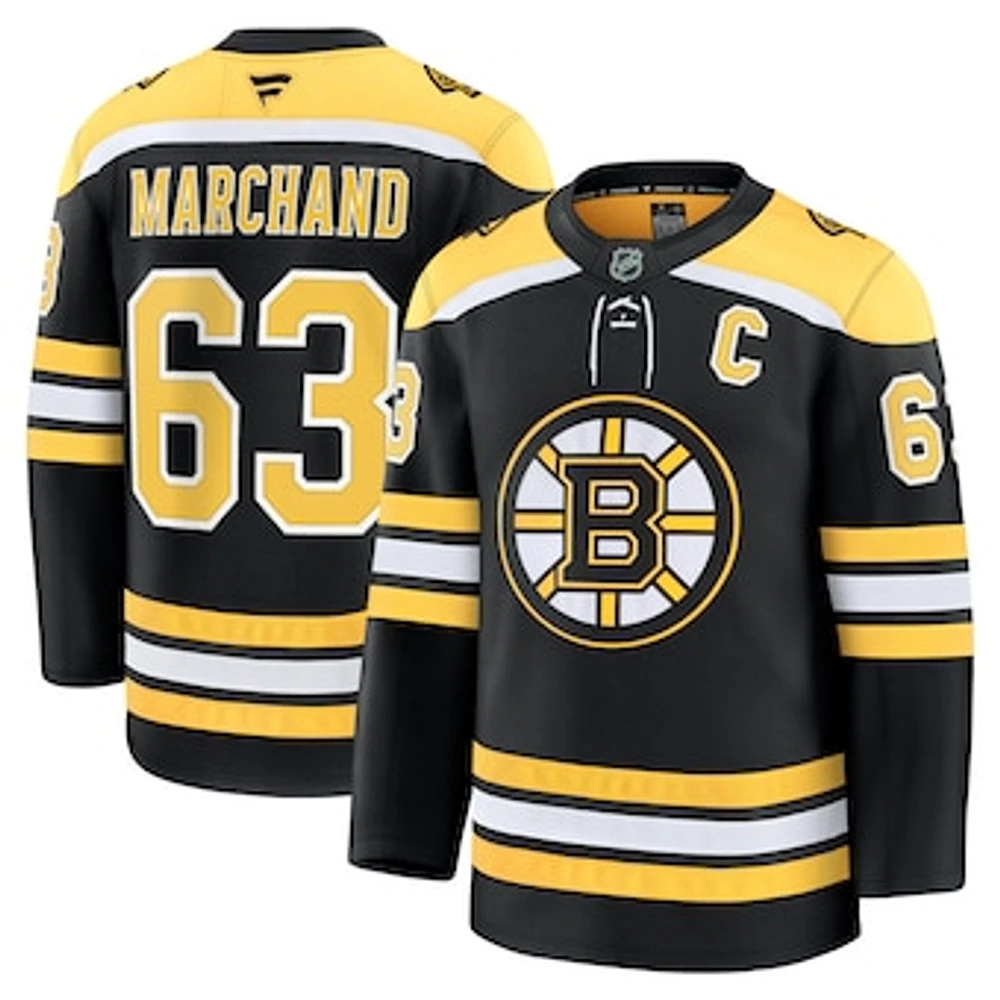 Men's Fanatics Brad Marchand Black Boston Bruins Home Premium Player Jersey