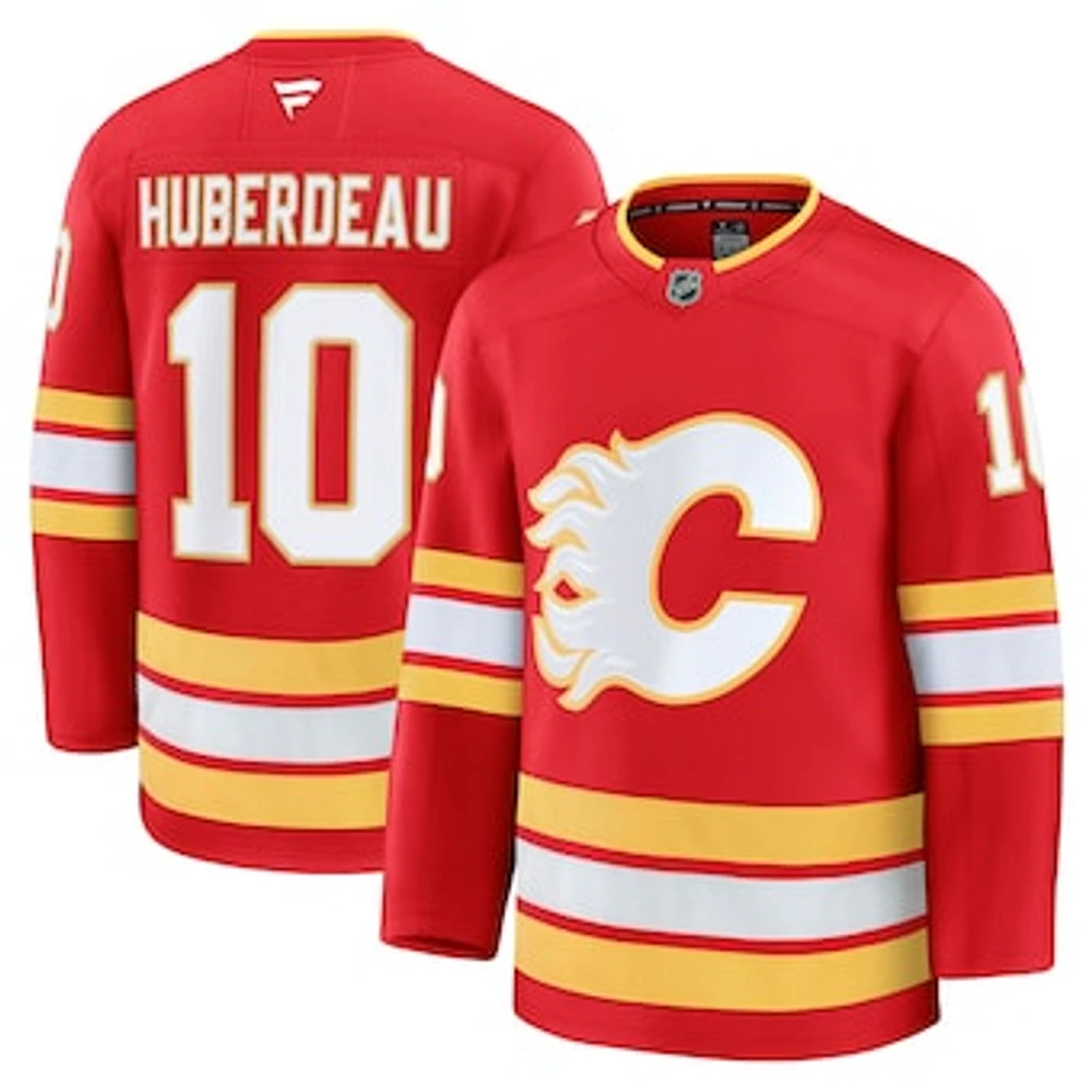 Men's Fanatics Jonathan Huberdeau Red Calgary Flames Home Premium Player Jersey