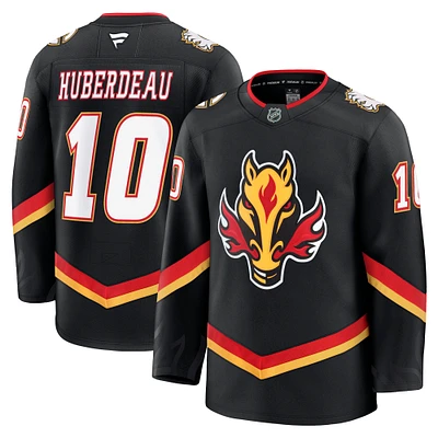 Men's Fanatics Jonathan Huberdeau Black Calgary Flames Alternate Premium Player Jersey