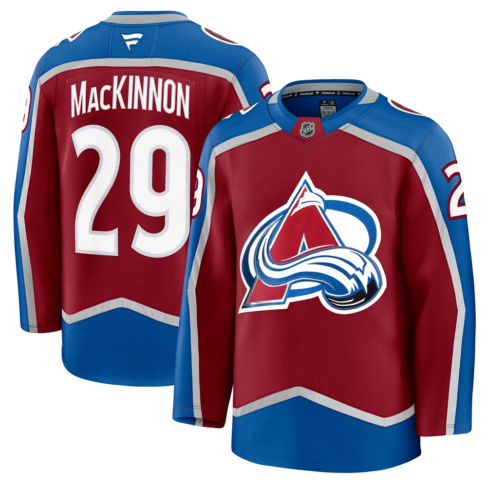 Men's Fanatics Nathan MacKinnon Burgundy Colorado Avalanche Home Premium Player Jersey