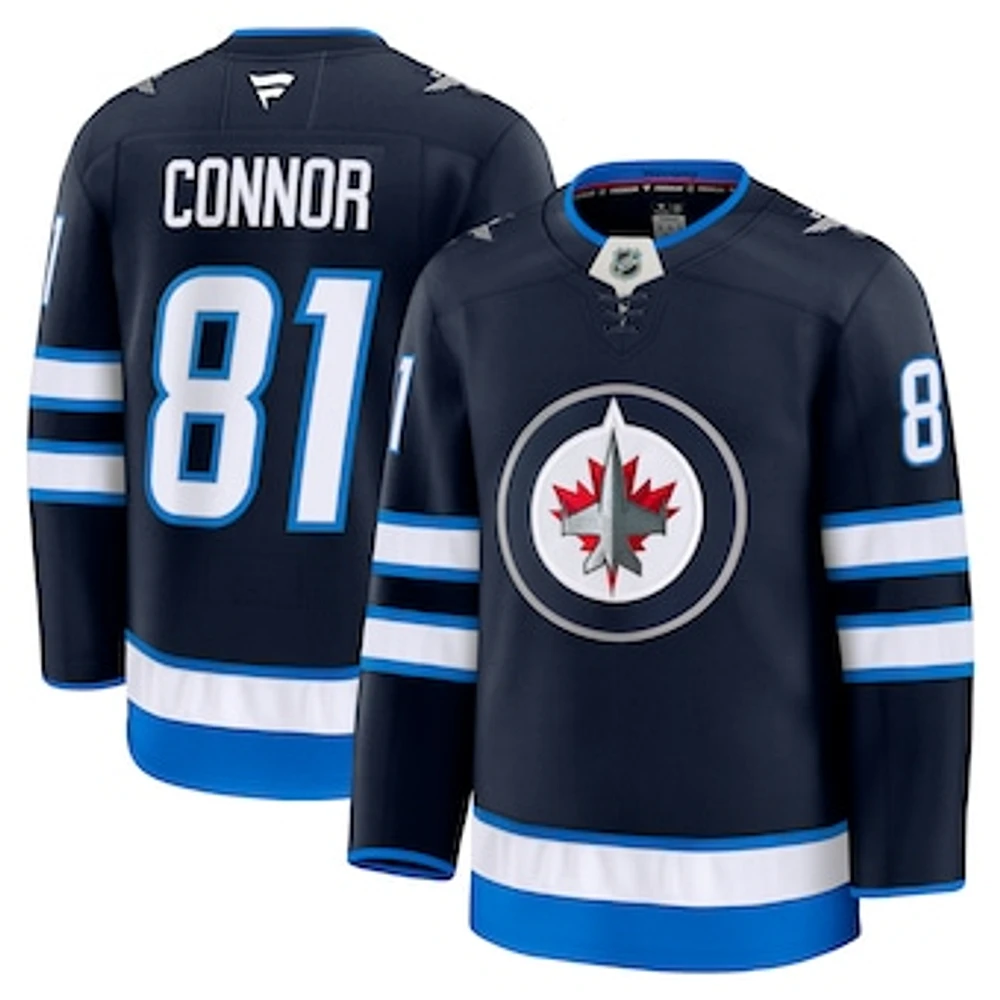 Men's Fanatics Kyle Connor Navy Winnipeg Jets Home Premium Player Jersey